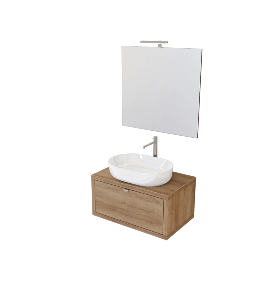 MOBILE BAGNO "TINTORETTO" ROVERE, 80 CM